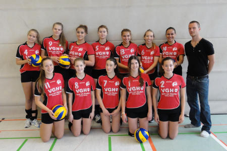 Mannschaftsfoto weibliche B-Jugend U18 - Saison 2015/16 (Jg. 1999 und jnger)